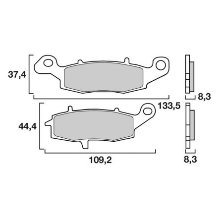 Plaquettes de frein Brembo SA 07KA18SA