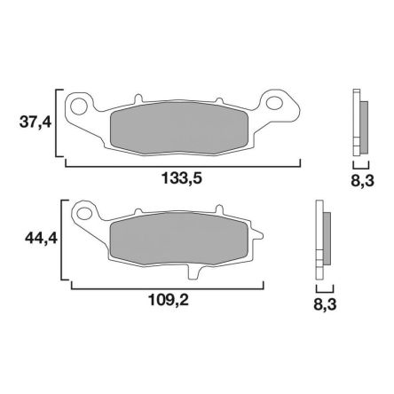 Plaquettes de frein Brembo SA 07KA19SA