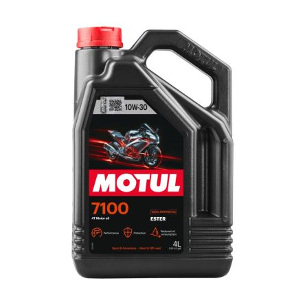 Pack 4L d'huile MOTUL 7100 10W-30 + Filtre a huile Hiflofiltro Racing HF153RC