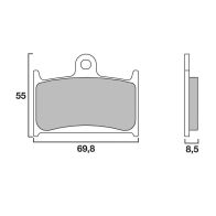 Plaquettes de frein Brembo SA 07SU14SA
