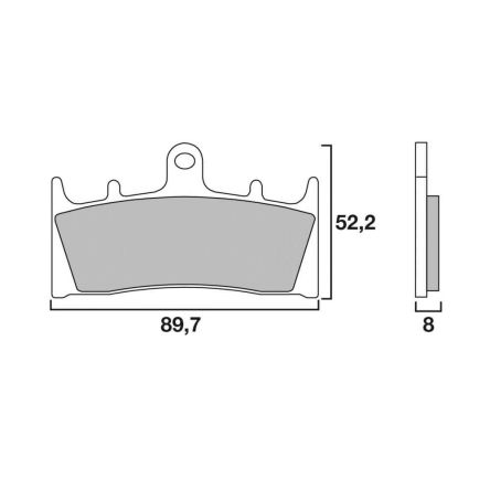 Plaquettes de frein Brembo SA 07SU19SA