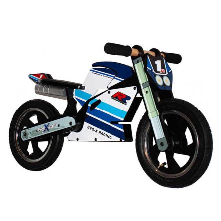Draisienne Kiddimoto noire et bleue