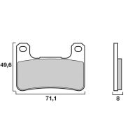 Plaquettes de frein Brembo SA 07SU27SA