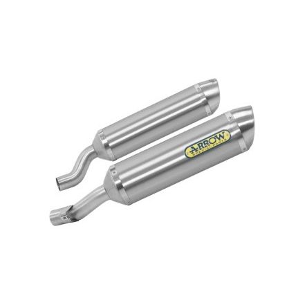 Silencieux Arrow Street Thunder embout acier pour Kawasaki Z1000 10-20