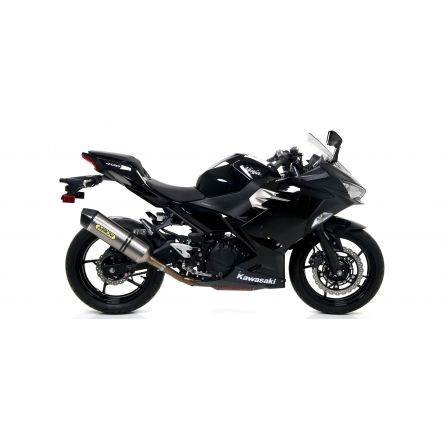 Silencieux Arrow Race-Tech embout carbone pour Kawasaki Ninja 400 18-20/Z400 19-20