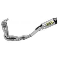 Ligne complète Arrow Race-Tech Evo acier pour Kawasaki ZX10RR 17-18
